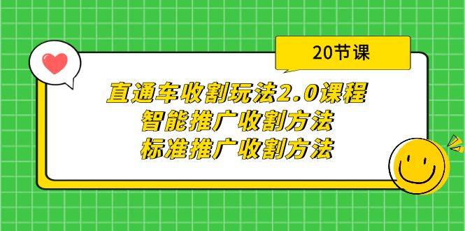 直通车收割玩法2.0课程:智能推广收割方法 标准推广收割方法(20节课)