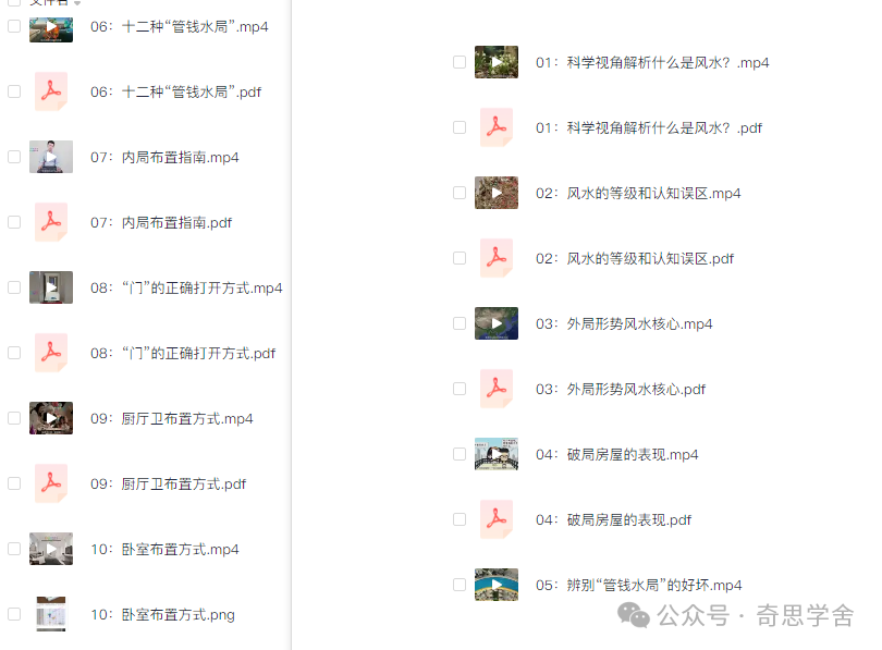 【禽暴科长】实用家居风水课程