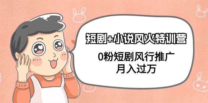 短剧 小说风火特训营,0粉短剧风行推广,一个月过万(102节课)