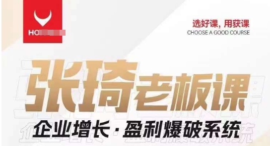 【组合课】张琦老板课：企业增长·盈利爆破系统（直播专享）