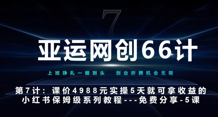 亚运网创66计第7计：小红书保姆级教程第5课–如何靠AI搞定选题和笔记
