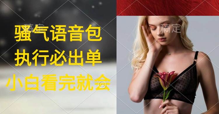 执行就出单，一天2000 ，超火骚气语音包，小白看完课程就能马上实操